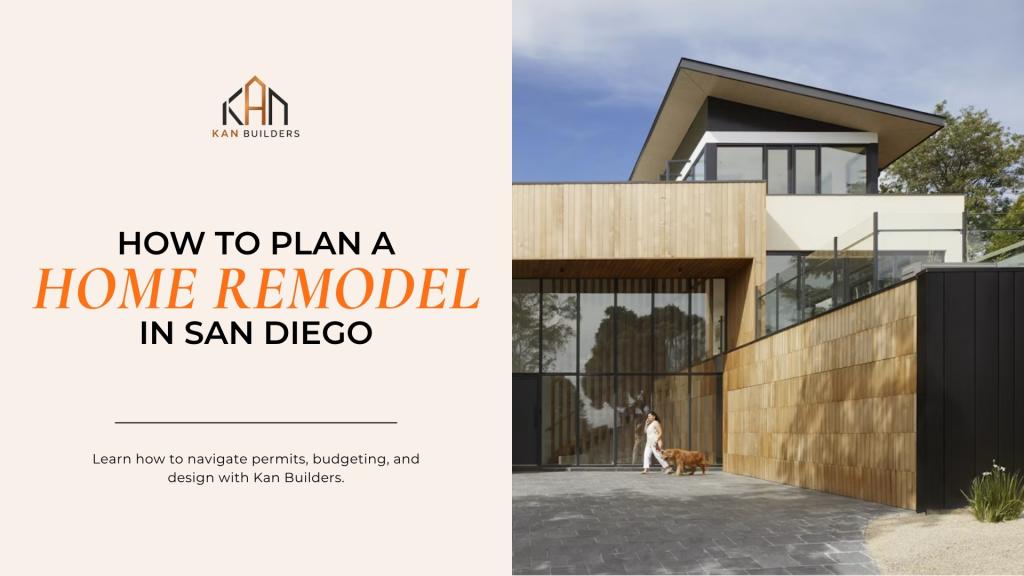 Home remodel in San Diego guide featuring a contemporary residential renovation with modern architecture and outdoor improvements