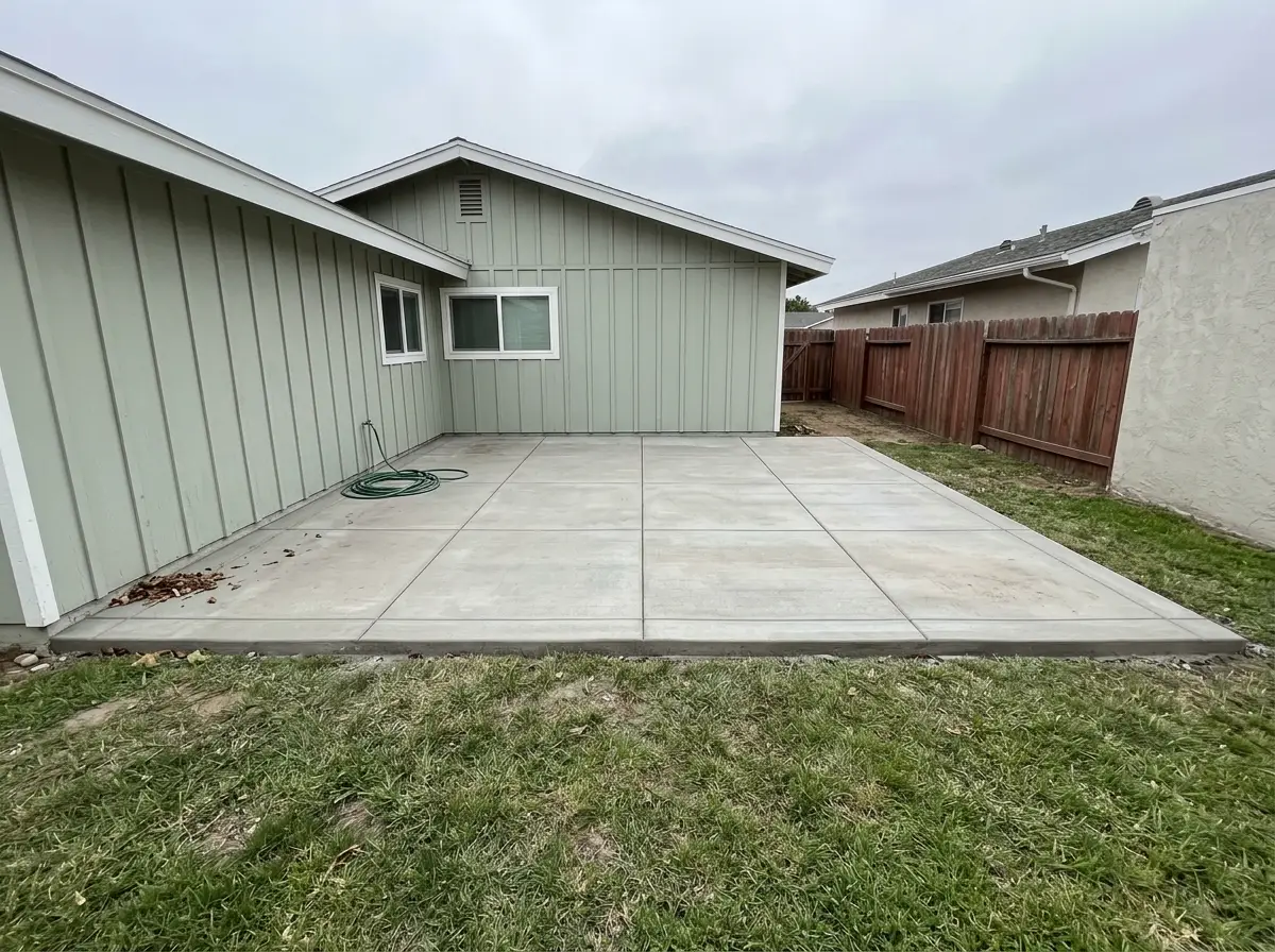 Concrete patio