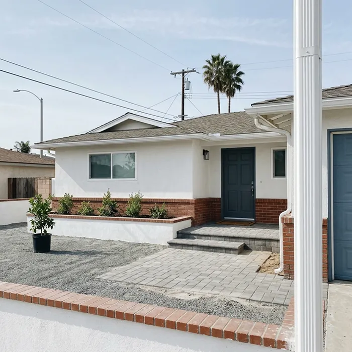 Refreshed front entry and curb appeal makeover