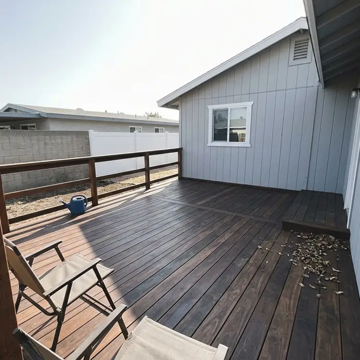 Ipe and cumaru tropical hardwood deck
