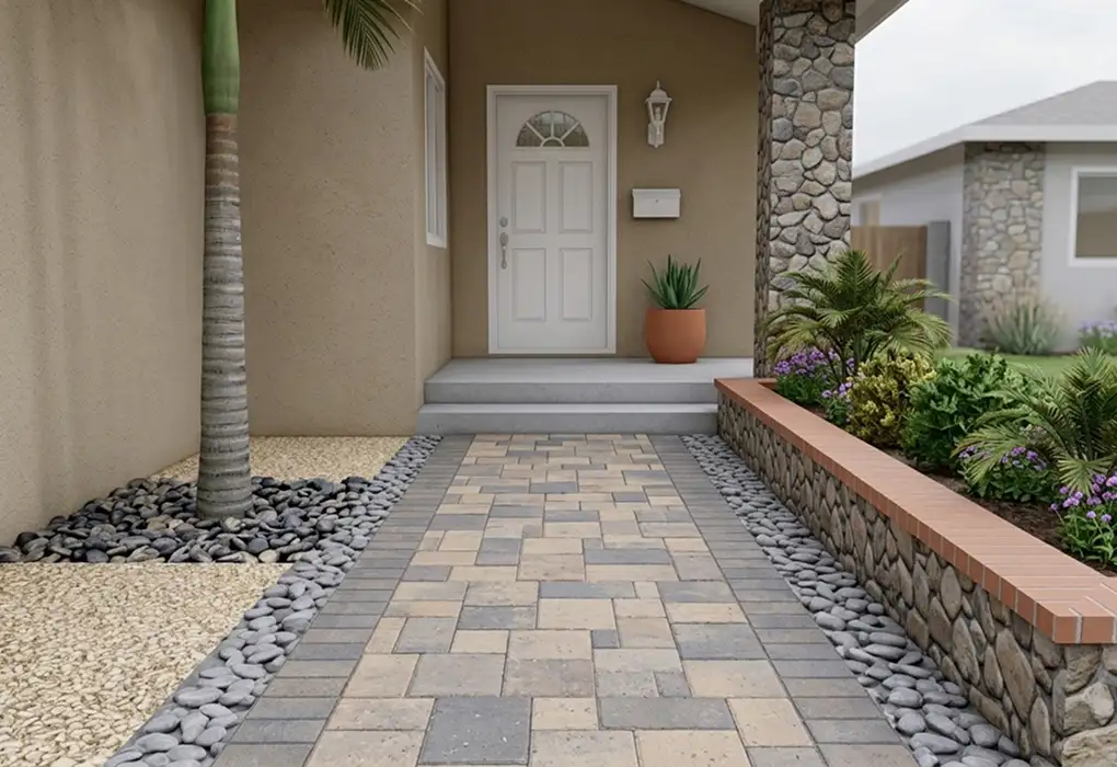 Homeowner's original backyard photo before design