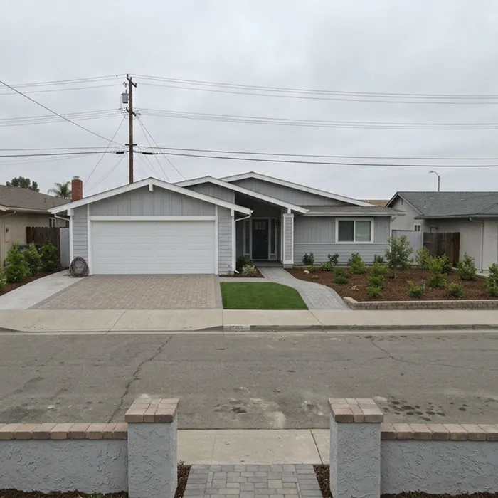 Front Yard Remodeling — new front-yard walkway