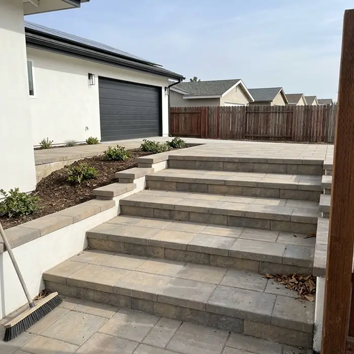Paver steps and stairs