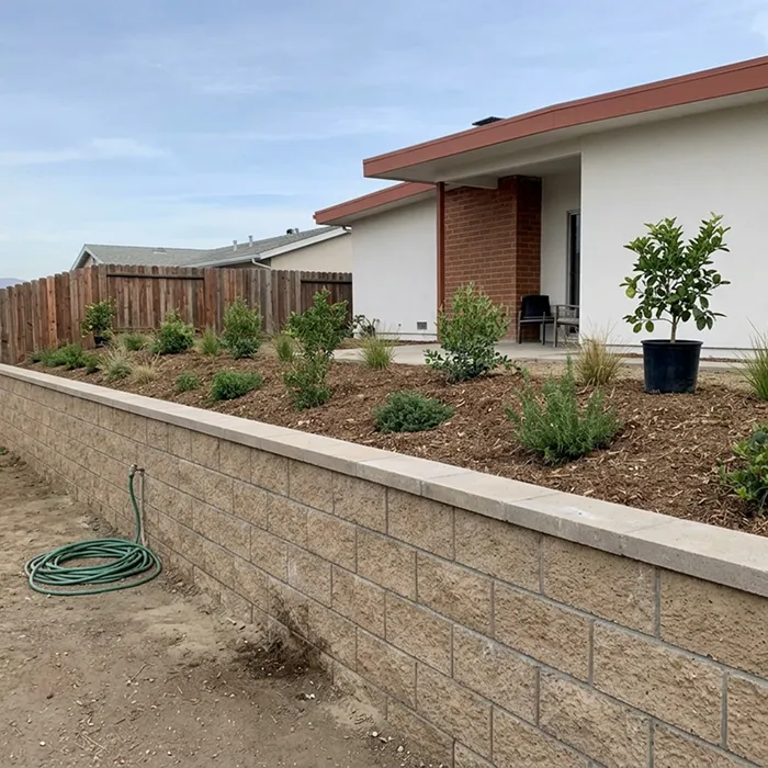 Retaining Walls — block retaining wall on slope