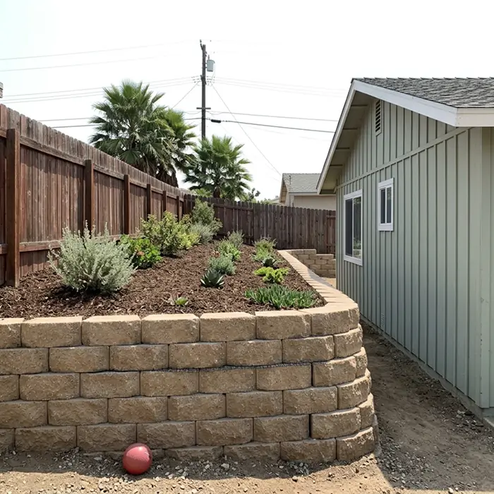 Segmental modular block retaining wall