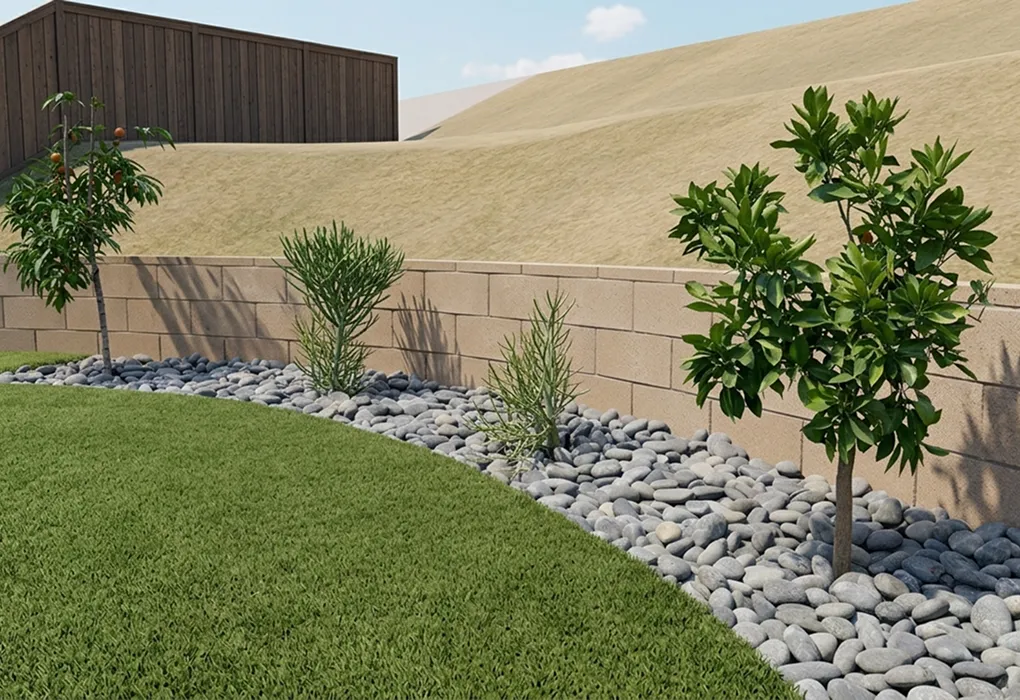 Homeowner's original backyard photo before design