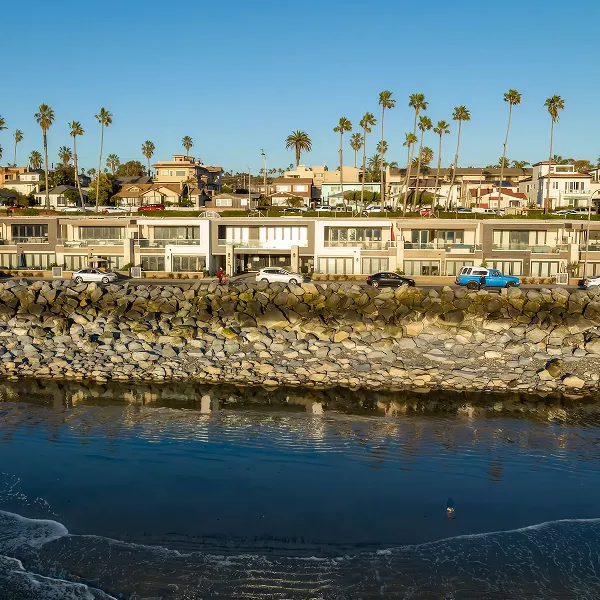 Oceanside beach city in California