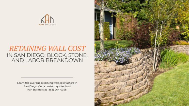 Retaining Wall Cost in San Diego: Block, Stone, and Labor Breakdown